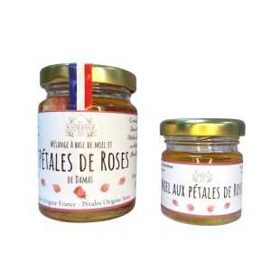 Miel aux pétales de roses
